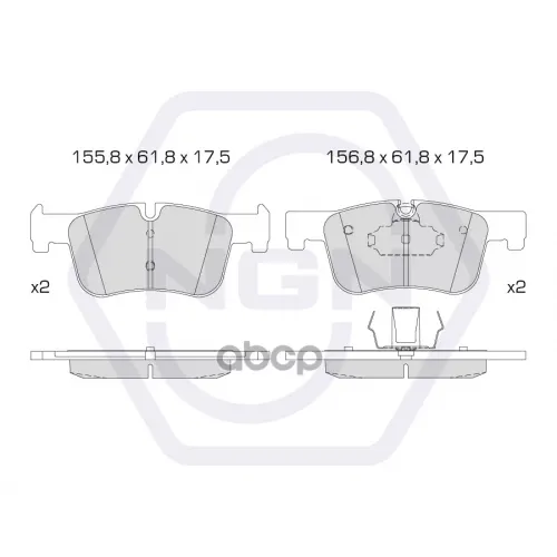 Колодки Тормозные Дисковые Керамические Перед NGN 