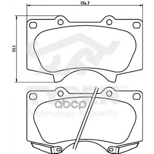 Колодки Тормозные Дисковые TYREN 