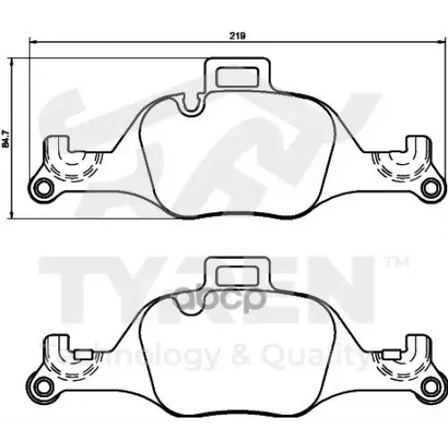 Колодки Тормозные Дисковые TYREN 