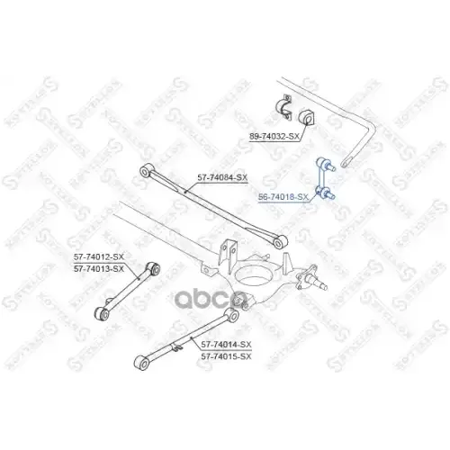 Тяга Стабилизатора Nissan Micra 92-02 Задн. Stellox 