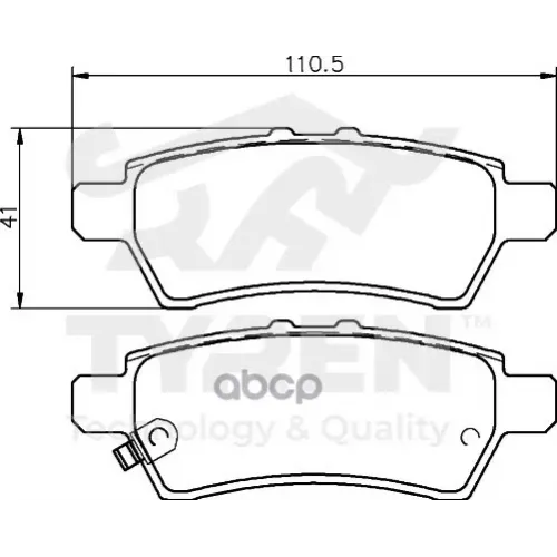 Колодки Тормозные Дисковые TYREN 