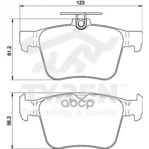 Колодки Тормозные Дисковые TYREN 