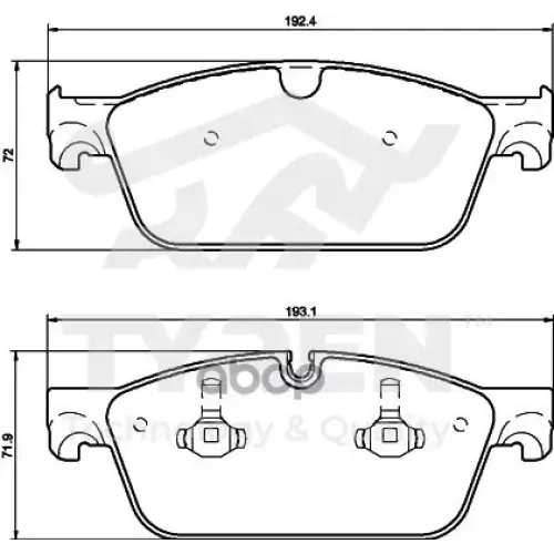 Колодки Тормозные Дисковые TYREN 
