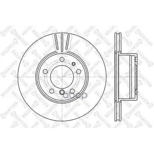 Диск Торм.bmw E32/E34 2.5-2.5Tds M20/M30/M50/M52 87> Stellox 