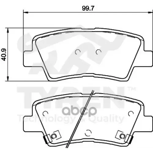 Колодки Тормозные Дисковые TYREN 