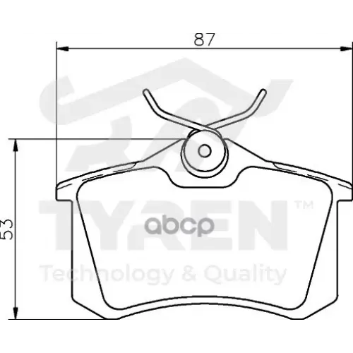 Колодки Тормозные Дисковые TYREN 