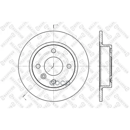 Диск Торм.зад.volvo 440/460/480 1.6-1.9D 86> Stellox 