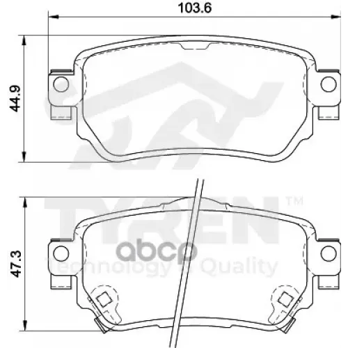 Колодки Тормозные Дисковые TYREN 