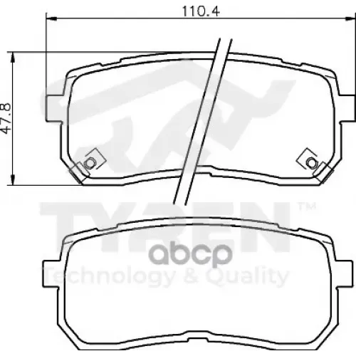 Колодки Тормозные Дисковые TYREN 