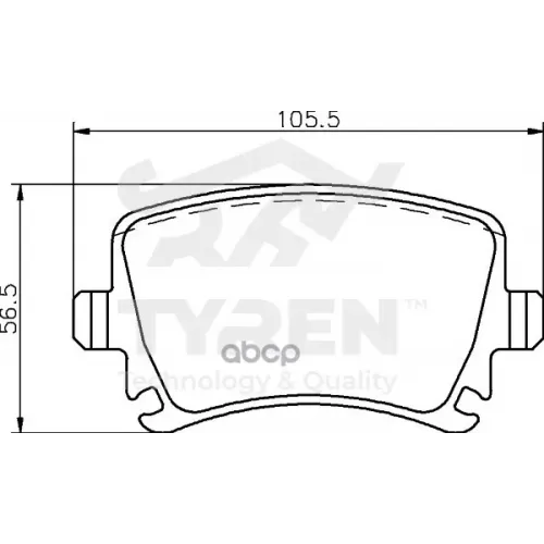 Колодки Тормозные Дисковые TYREN 
