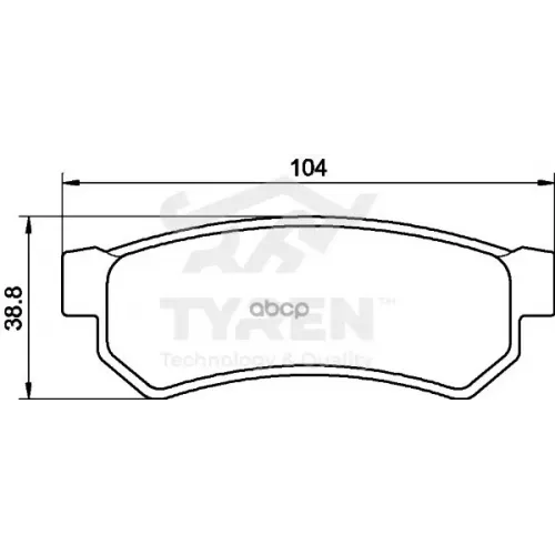 Колодки Тормозные Дисковые TYREN 