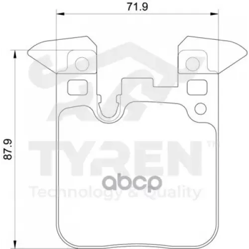 Колодки Тормозные Дисковые TYREN 