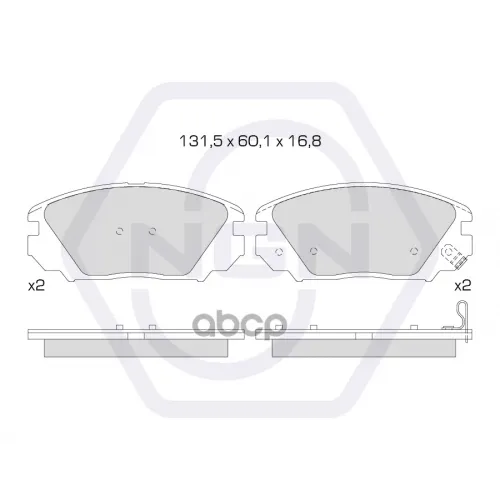 Колодки Тормозные Дисковые Керамические Перед NGN 