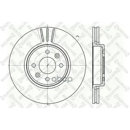 Диск Торм.renault Clio/Megane/Laguna 1.6-2.0/1.9D 96> Stellox 