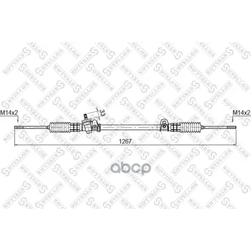 Рейка Рулевая Ford Scorpio I 85-94 Stellox 