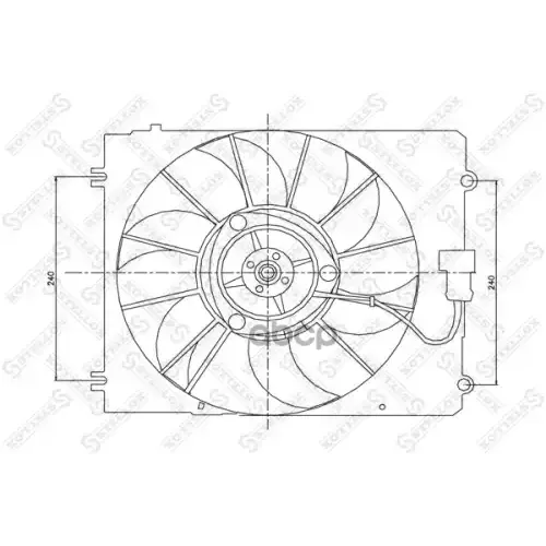Вентилятор Радиатора Honda Cr-V 2.0 02-06 Stellox 