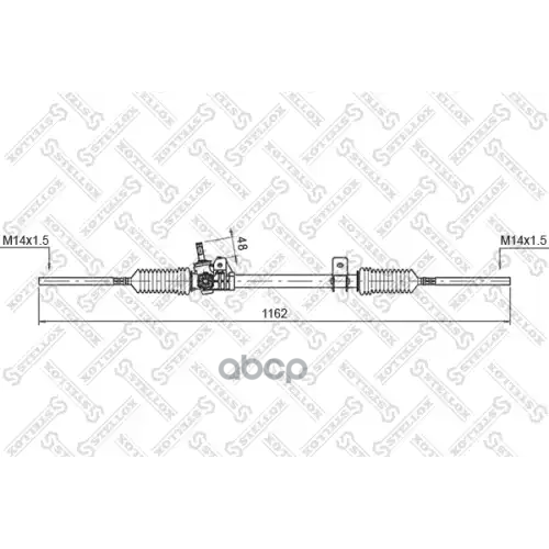 Рейка Рулев.с Рул.тягами Renault R19 All 88-96 Stellox 
