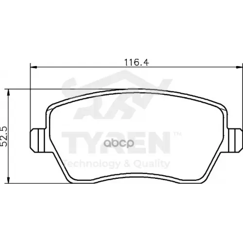 Колодки Тормозные Дисковые TYREN 