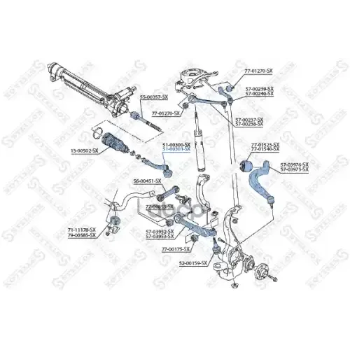 Наконечник Рулевой Правый Stellox 