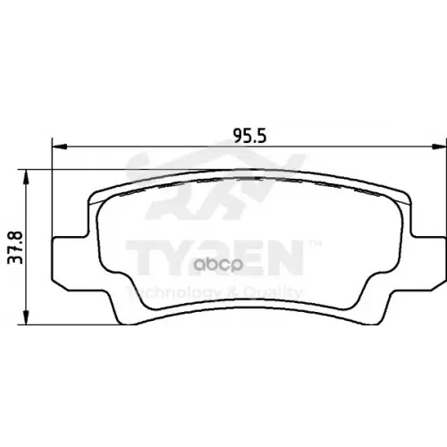 Колодки Тормозные Дисковые TYREN 