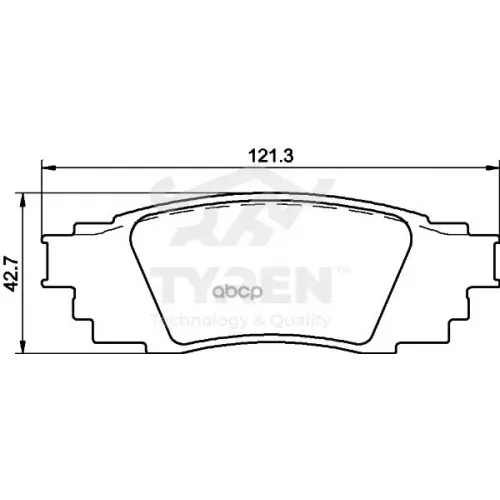 Колодки Тормозные Дисковые TYREN 
