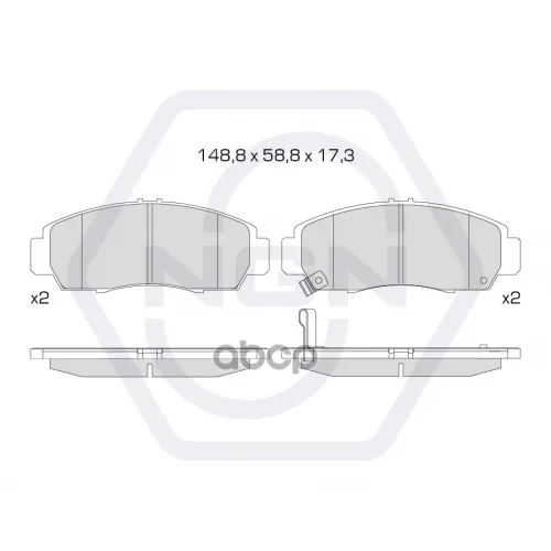 Колодки Тормозные Дисковые Керамические Перед NGN 