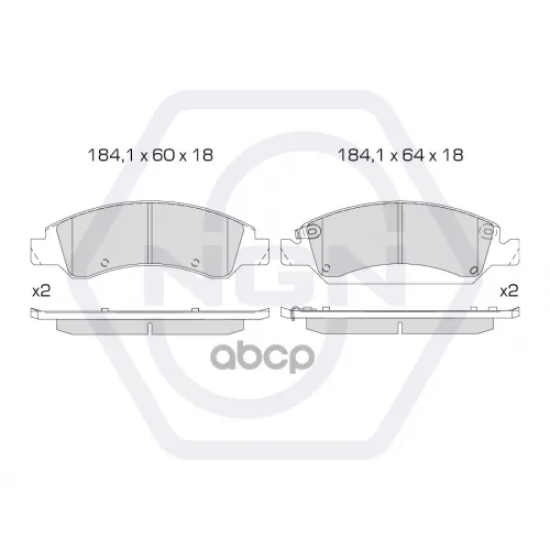 Колодки Тормозные Дисковые Керамические Перед NGN 