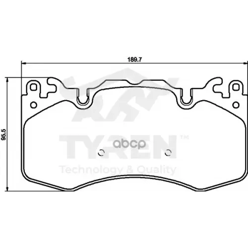 Колодки Тормозные Дисковые TYREN 