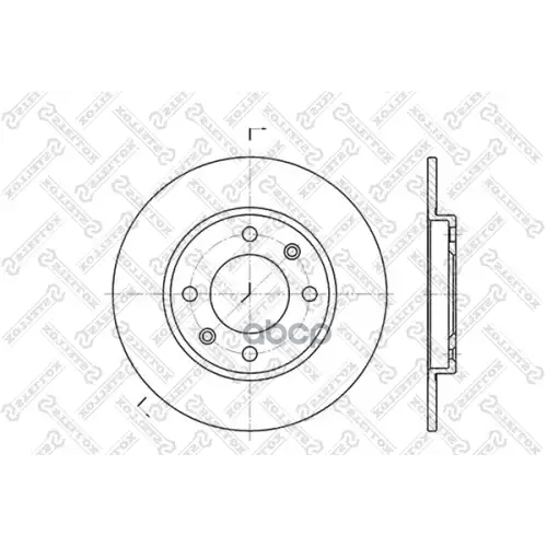 Диск Торм.зад.peugeot 206/306, Citroen Saxo/Zx 1.4-2.0 91 Stellox 