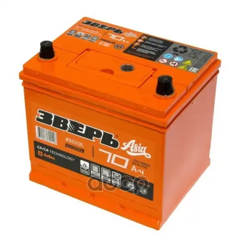 Аккумулятор 70Ah 880A 232Х175х225 О.п. (-+) ЗВЕРЬ 