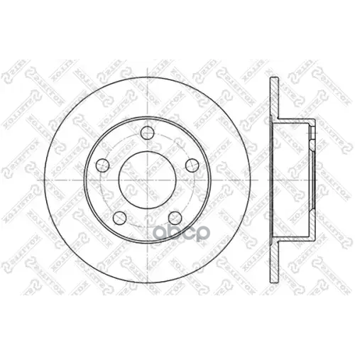 Диск Торм.зад.audi A6 1.8T-2.5Tdi 97> Stellox 