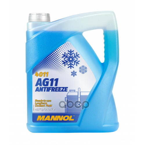 Mannol Longterm Ag11 (-40C) Антифриз Готовый Синий (5L) MANNOL 