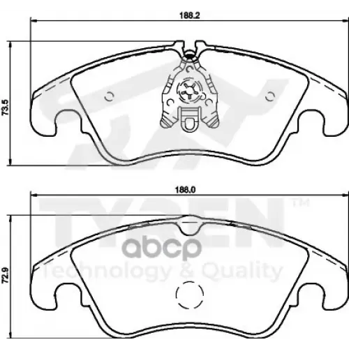 Колодки Тормозные Дисковые TYREN 