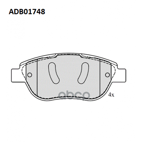 Колодки Тормозные Дисковые Перед ALLIED NIPPON 