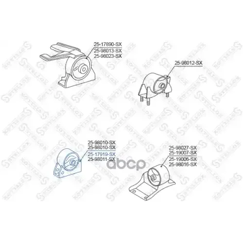 Подушка Двигателя Передняя Stellox 