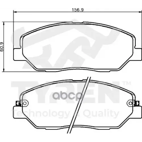 Колодки Тормозные Дисковые TYREN 