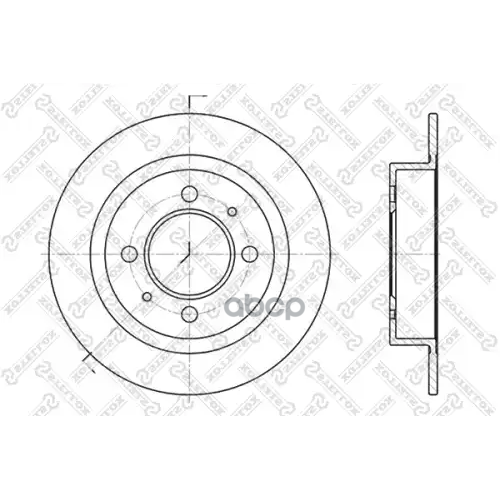 Диск Торм.зад. Stellox 