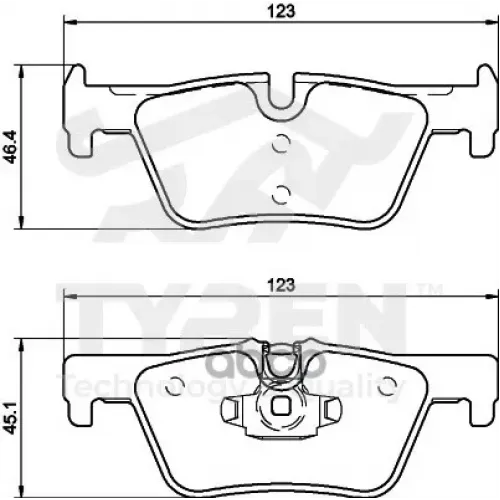Колодки Тормозные Дисковые TYREN 