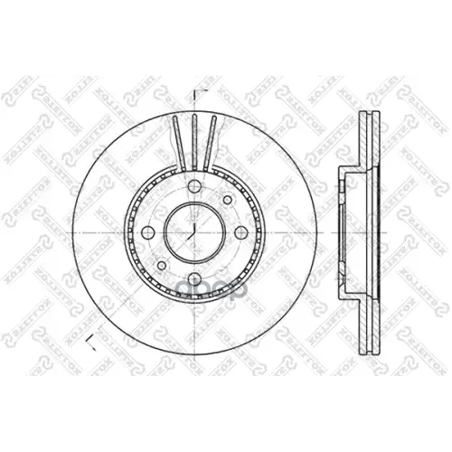 Диск Тормозной Renault Laguna/Megane/Safrane All 90- Перед. Stellox 
