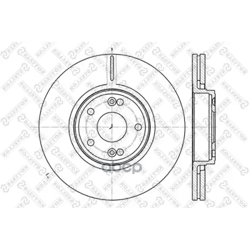 Диск Торм.16wheel Renault Laguna 1.6-2.0/1.9-2.2Dci 01> Stellox 