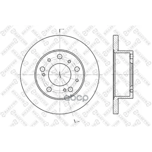 Диск Торм.citroen C22/C25, Peugeot J5 1.8-2.5D 84> Stellox 