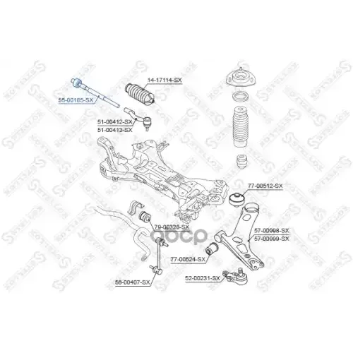 Тяга Рул.hyundai Tucson Ix35 09> Stellox 