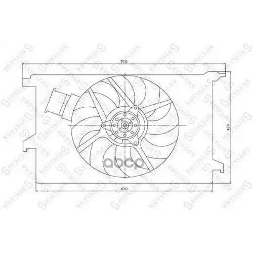 Вентилятор Радиатора Opel Vectra C 1.6/1.8/2.2 02> Stellox 