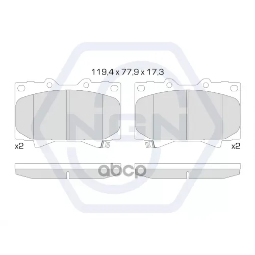 Колодки Тормозные Дисковые Керамические Перед NGN 