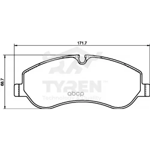 Колодки Тормозные Дисковые TYREN 