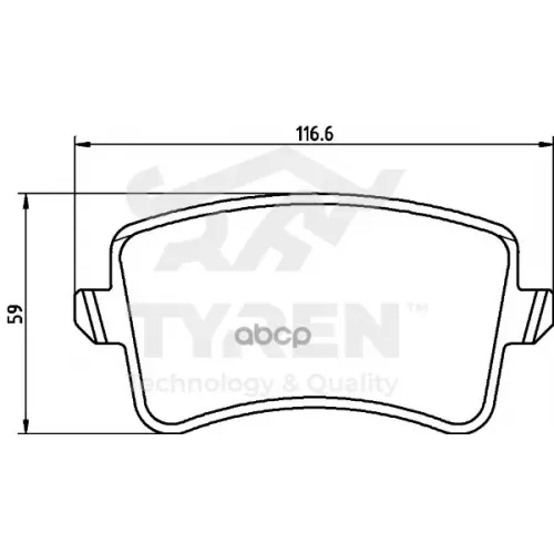Колодки Тормозные Дисковые TYREN 