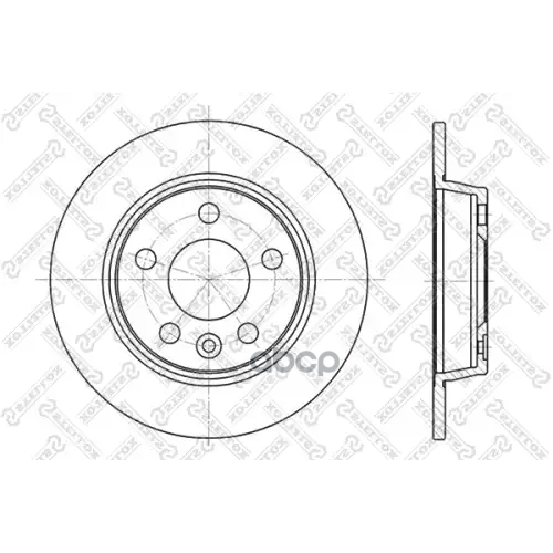 Диск Тормозной Ford Galaxy. Vw Sharan All 95- Задн. Stellox 