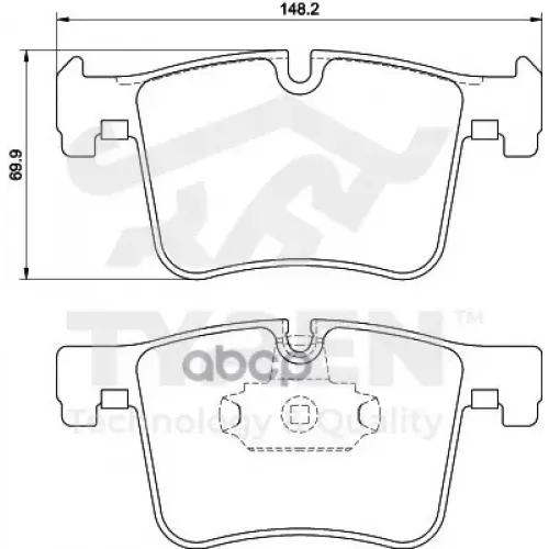 Колодки Тормозные Дисковые TYREN 