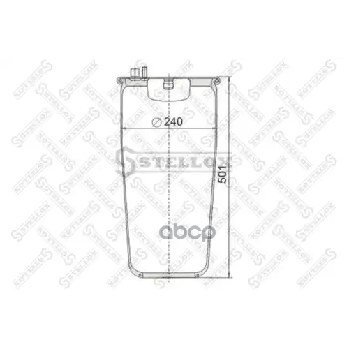 Пневмоподушка Без Стак.4884n1p01 1Шп.m12 1Шт.m16 Смещ.35 Поршень ... Man Tga Stellox 