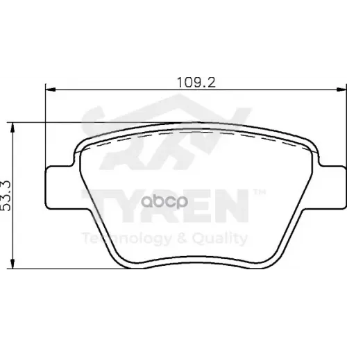 Колодки Тормозные Дисковые TYREN 